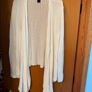 Simply Vera Vera Wang Cream Open-Front Cardigan